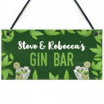Gin Sign Personalised Gin Gift Bar Sign For Garden Summerhouse