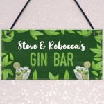 Gin Sign Personalised Gin Gift Bar Sign For Garden Summerhouse