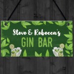 Gin Sign Personalised Gin Gift Bar Sign For Garden Summerhouse