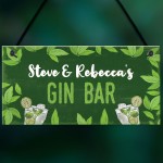 Gin Sign Personalised Gin Gift Bar Sign For Garden Summerhouse