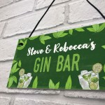 Gin Sign Personalised Gin Gift Bar Sign For Garden Summerhouse