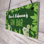 Gin Sign Personalised Gin Gift Bar Sign For Garden Summerhouse