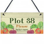 Plot Number Sign Personalised Gift Allotment Sign Plot Sign