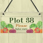 Plot Number Sign Personalised Gift Allotment Sign Plot Sign