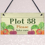 Plot Number Sign Personalised Gift Allotment Sign Plot Sign