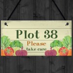 Plot Number Sign Personalised Gift Allotment Sign Plot Sign