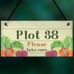 Plot Number Sign Personalised Gift Allotment Sign Plot Sign