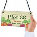 Plot Number Sign Personalised Gift Allotment Sign Plot Sign