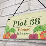 Plot Number Sign Personalised Gift Allotment Sign Plot Sign