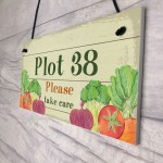 Plot Number Sign Personalised Gift Allotment Sign Plot Sign