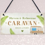 Caravan Sign Novelty Personalised Caravan Accessories Retirement