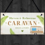 Caravan Sign Novelty Personalised Caravan Accessories Retirement