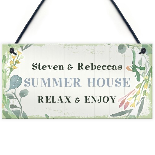 Summer House Personalised Summer House Accessories Garden Sign