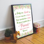 Auntie Poem Print Christmas Birthday Gift Auntie Personalised