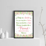 Auntie Poem Print Christmas Birthday Gift Auntie Personalised