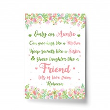 Auntie Print Christmas Birthday Gift Auntie From Niece Nephew