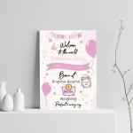 Newborn Baby Gift Baby Girl Christening Gift Print Nursery Decor