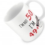 Funny 50th Birthday Gifts For Women Fifty Party Mug Friend Gift