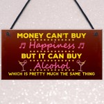 Funny Neon Effect Bar Sign Hanging Pub Sign Garden Plaque