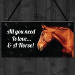 Horse Gift For Women Love & A Horse Plaque Gift For Horse Lover