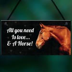 Horse Gift For Women Love & A Horse Plaque Gift For Horse Lover