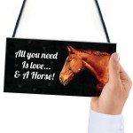 Horse Gift For Women Love & A Horse Plaque Gift For Horse Lover
