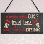 Funny Bar Sign Garden Plaque Alcohol Man Cave Vintage Beer Gin