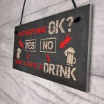 Funny Bar Sign Garden Plaque Alcohol Man Cave Vintage Beer Gin