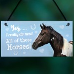 Funny Horse Lover Gift Horse Sign Funny Hanging Stable Door Sign