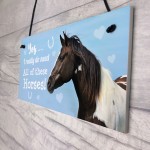 Funny Horse Lover Gift Horse Sign Funny Hanging Stable Door Sign
