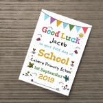 Personalised Nursery School Gift Print Good Luck Nursery Gift
