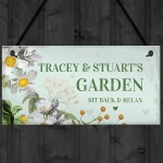 Personalised Sign To Hang In Garden Summer House Shed Mum Gift