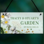 Personalised Sign To Hang In Garden Summer House Shed Mum Gift