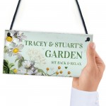 Personalised Sign To Hang In Garden Summer House Shed Mum Gift