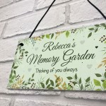 Memory Garden Sign Personalised Memorial Gift For Summer House