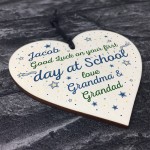 Personalised First Day of School Gift Wood Heart Back To School 
