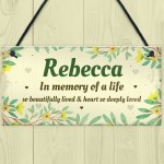 Personalised In Memory Plaque Gift For Garden Summer House