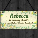 Personalised In Memory Plaque Gift For Garden Summer House