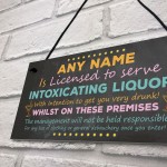 Personalised Pub Bar Shed Licensee Sign Man Cave Shed BBQ Sign