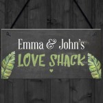Garden Summer House Sign New Home Personalised Couple Sign