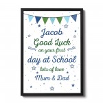 Personalised Nursery Gift Good Luck First Day at School Gift
