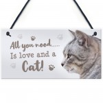 Cat Sign For Home Funny Cat Gift Home Wall Plaque Pet Lover Gift