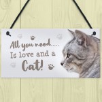 Cat Sign For Home Funny Cat Gift Home Wall Plaque Pet Lover Gift