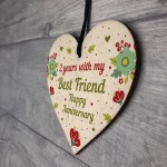 2nd Wedding Anniversary Gift For Husband Wife Wooden Heart Gifts