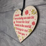 Gift for Auntie Birthday Gift Xmas Gift Wood Heart Sister Gifts