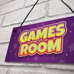 Novelty Gaming Sign Gamer Gift Games Room Arcade Gift For Son