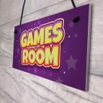 Novelty Gaming Sign Gamer Gift Games Room Arcade Gift For Son