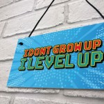 Neon Effect Funny Gamer Gift For Son Cartoon Man Cave Sign Gift