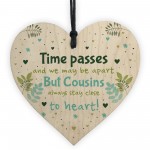 Cousin Birthday Xmas Gift Wooden Heart Plaque Gift For Boy Girl