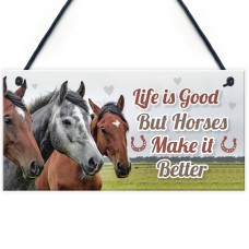 Horsey Daughter Gift For Christmas Horse Pony Stable Door Sign 